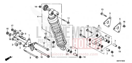 REAR CUSHION (XL1000V) XL1000VB de 2011